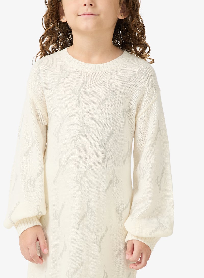 GUESS Kids Logo Knit Dress - Image 3